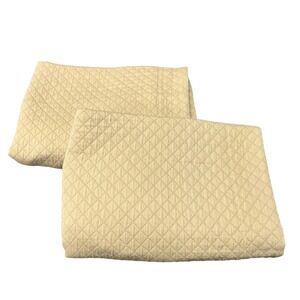 SDH Ygle Pillow Sham Set Quilted Cotton Beige Standard Luxury Made in Italy